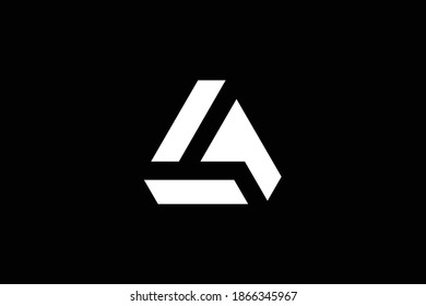 Minimal elegant monogram art logo. Outstanding professional trendy awesome artistic G AG GA initial based Alphabet icon logo. Premium Business logo. White color on black background