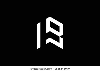 Mínimo y elegante logotipo de arte en monograma. Destacado profesional de moda impresionante arte WB BW inicial de base del logotipo del icono del Alfabeto. Logo de Premium Business. Color blanco sobre fondo negro