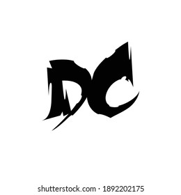 Mínimo y elegante logotipo de arte en monograma. Excelente profesional de moda, asombrosas iniciales artísticas de DC, logotipo de icono basado en alfabetos. Ilustración vectorial del logotipo de Premium Business.
