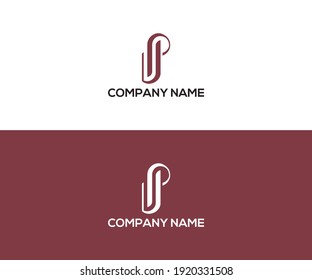 Mínimo y elegante logotipo de arte en monograma. Destacado profesional de moda impresionante artístico UP PU logotipo del icono del Alfabeto basado inicialmente en la PU. Logo de Premium Business 