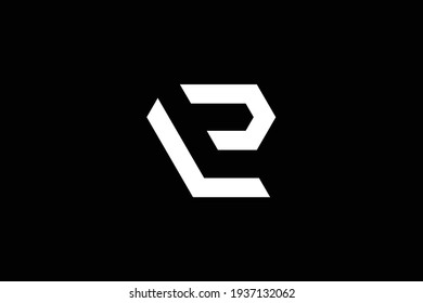 Minimal elegant monogram art logo. Outstanding professional trendy awesome artistic ZL LZ initial based Alphabet icon logo. Premium Business logo. White color on black background.