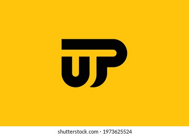 Minimal elegant monogram art logo. Outstanding professional trendy awesome artistic WP PW initial based Alphabet icon logo. Premium Business logo.
