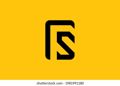 Minimal elegant monogram art logo. Outstanding professional trendy awesome artistic FS SF initial based Alphabet icon logo. Premium Business logo.