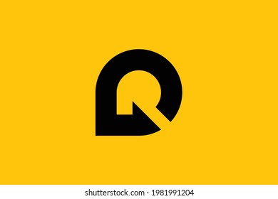 Minimal elegant monogram art logo. Outstanding professional trendy awesome artistic DR RD initial based Alphabet icon logo. Premium Business logo.