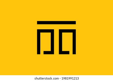 Minimal elegant monogram art logo. Outstanding professional trendy awesome artistic MT TM initial based Alphabet icon logo. Premium Business logo.