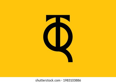 Mínimo y elegante logotipo de arte en monograma. Excelente profesional de moda impresionante artística TR RT logotipo del icono del Alfabeto basado en el principio. Logo de Premium Business.