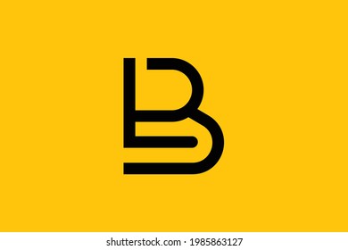 Minimal elegant monogram art logo. Outstanding professional trendy awesome artistic BL LB initial based Alphabet icon logo. Premium Business logo.