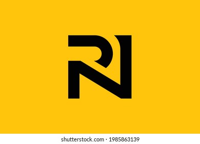 Minimal elegantes Monogram-Logo. Hervorragendes professionelles, trendiges und beeindruckendes künstlerisches RN NR-Logo mit Alphabet-Icon. Premium Business Logo.