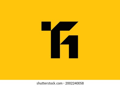 Minimal elegant monogram art logo. Outstanding professional trendy awesome artistic TG GT initial based Alphabet icon logo. Premium Business logo.