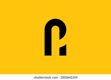 Minimal elegant monogram art logo. Outstanding professional trendy awesome artistic AP PA initial based Alphabet icon logo. Premium Business logo.