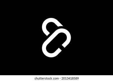 Minimal elegant monogram art logo. Outstanding professional trendy awesome artistic BC CB initial based Alphabet icon logo. Premium Business logo. White color on black background.