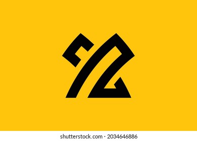 Minimal elegant monogram art logo. Outstanding professional trendy awesome artistic ZX XZ initial based Alphabet icon logo. Premium Business logo.