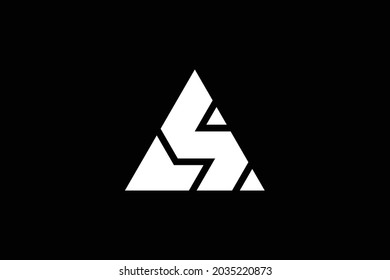 Minimal elegantes Monogram-Logo. Hervorragende professionelle trendy angesagte künstlerische AS SA initiale Alphabet Icon Logo. Premium Business Logo.