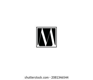 Minimal elegant monogram art logo. Outstanding professional trendy awesome artistic RM MR initial based Alphabet icon logo. Premium Business logo. White color on black background.