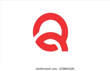 Minimal elegant monogram art logo. Outstanding professional trendy awesome artistic Q QR RQ initial