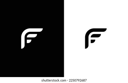 Minimal elegantes Monogram-Logo. Hervorragende professionelle Trendsetter atemberaubende künstlerische F FF-Icon-Erstausstattung. Premium-Business-Logo auf weißem Hintergrund