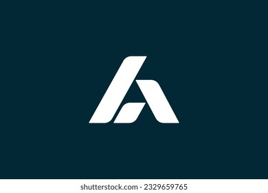 Minimal elegant monogram art logo. Professional modern initial based Alphabet icon logo. AI A. Premium Business logo.
