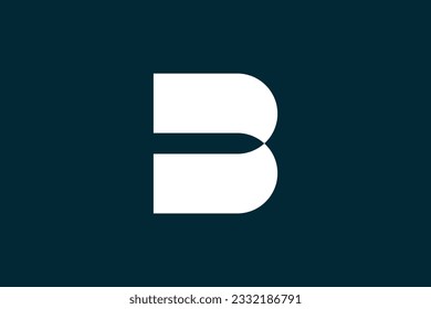 Minimal elegant monogram art logo. Professional modern initial based Alphabet icon logo. B. Premium Business logo.