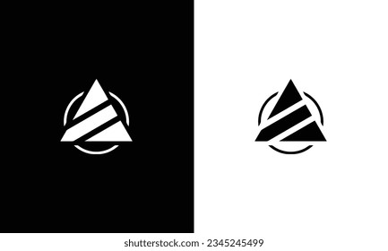 Minimal elegant monogram art logo. Outstanding professional trendy awesome artistic AE EA E initial based Alphabet icon logo. Premium Business logo White color on black background