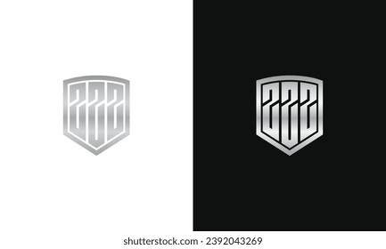 Mínimo y elegante logotipo de arte en monograma. Excelente profesional de moda impresionante arte Z ZZ ZZZ con el logotipo del icono del Alfabeto basado inicialmente en el código. Diseño de color Premium Business Silver