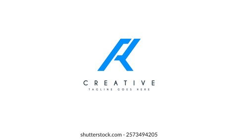 Minimal elegant monogram art logo. Outstanding professional trendy awesome artistic R RP PR AR RA initial based Alphabet icon logo.