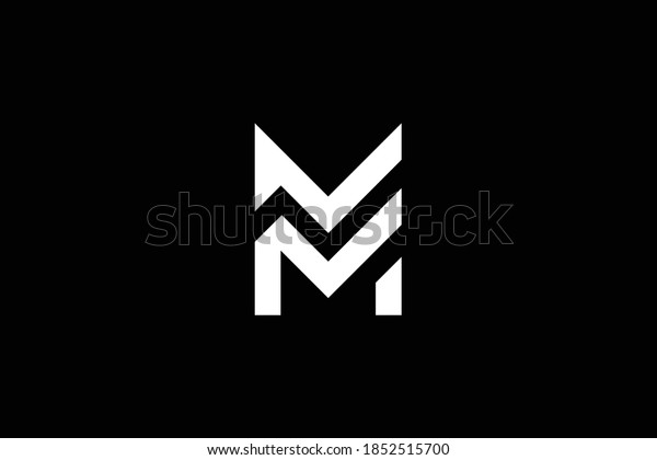 Minimal Elegant Monogram Art Logo Outstanding Stock Vector (Royalty ...