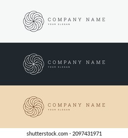 minimal elegant multipurpose horizontal logo template and line art symbol and icon