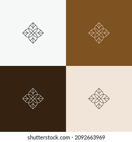 minimal elegant multipurpose line art symbol and icon for logo template and design