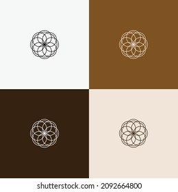 símbolo de arte de línea multipropósito mínimo y elegante e icono para la plantilla de logotipo y el diseño