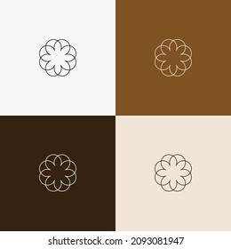 símbolo de arte de línea multipropósito mínimo y elegante e icono para la plantilla de logotipo y el diseño