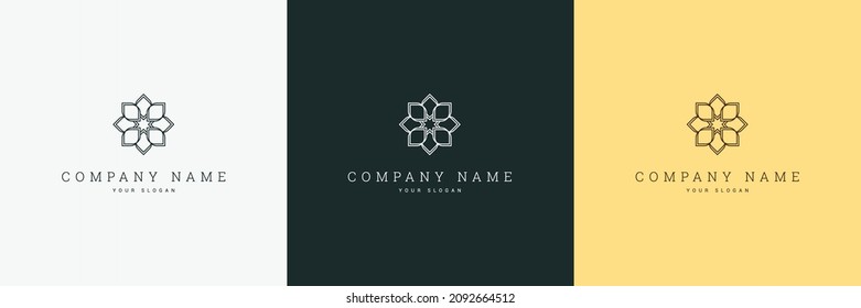 minimal elegant multipurpose vertical logo template and line art symbol and icon