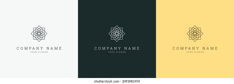 plantilla de logotipo vertical multipropósito y símbolo de arte de línea e icono