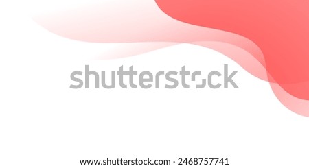 minimal elegant red and white wave layer abstract background for banner, poster, brochure, website. vector illustration	