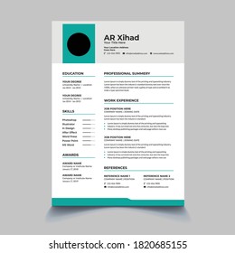 Minimal Elegant Resume Cv Template