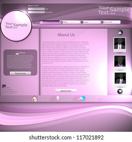 Minimal Elegant Web Site Template vector
