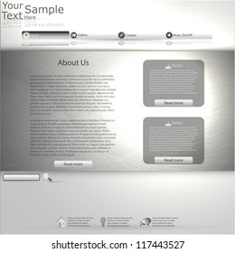 Minimal Elegant Web Site Template vector
