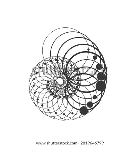 Minimal Elliptical Loop Abstract Vector Artwork