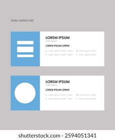 Minimal Email Signature Vector design 2025
