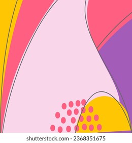 Minimal empty doodle pattern in trendy pastel color.Social media story post event poster invitation party banner flyer graphic design typography greeting card celebration.Abstract background vector
