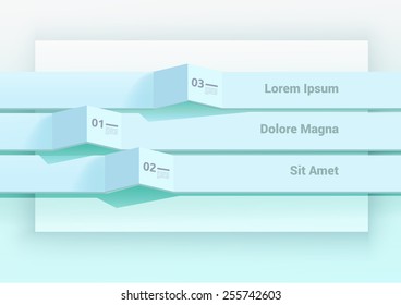 Minimal EPS10 Illustration for Levels Structure Vector Presentation 