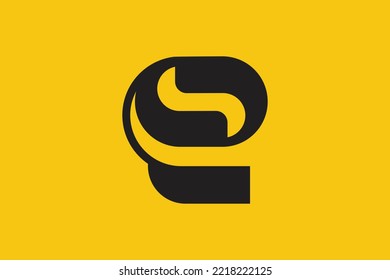 Minimal ES logo. Icon of a SE letter on a luxury background. Logo idea based on the ES monogram initials. Professional variety letter symbol and SE logo on background.