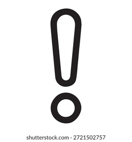 Ícone de Aviso de Ponto de Exclamação Mínimo