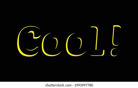 Minimal and eye catchy typography cool - silhouette illustration hand drawn 