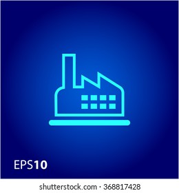 Minimal factory icon for web