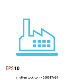 Minimal factory icon for web