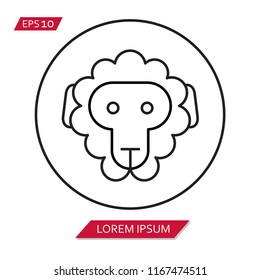 minimal farm vector icon symbol