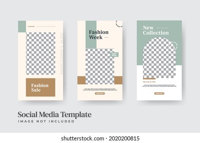 Minimal fashion sale stories template