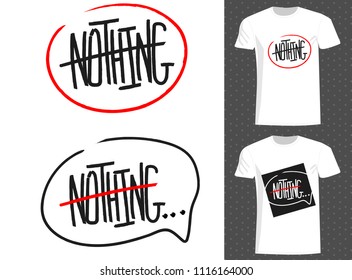 Minimal Fashion Slogan for T-shirt. Graffiti wall and urban style lettering composition.