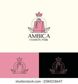 Minimal fashion store logo design template