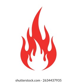 Minimal Fire Icon – Flame Logo Design Element

